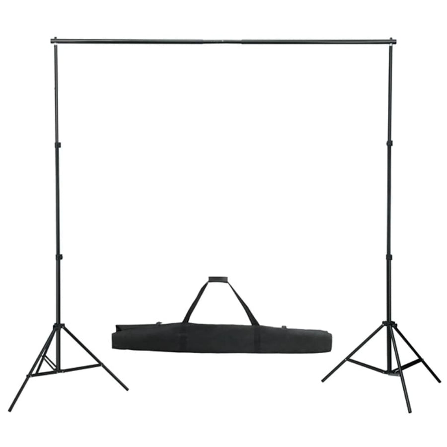 Fotostudioset Met Lampen, Paraplu's, Achtergrond En Reflector 500 x 300 cm Zwart