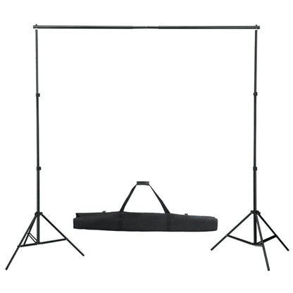 Fotostudioset Met Lampen, Paraplu's, Achtergrond En Reflector 600 x 300 cm Zwart