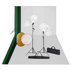 Fotostudioset Met Lampen, Achtergrond En Reflector 600 x 300 cm