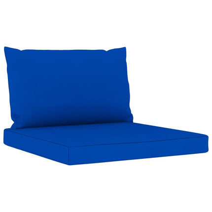 6-Delige Loungeset Met E Kussens Blauw 1 4x hoek + midden + Tafel