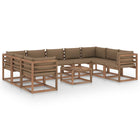 0-Delige Loungeset Met Kussens Taupe 1 4x hoek + 5x midden + Tafel