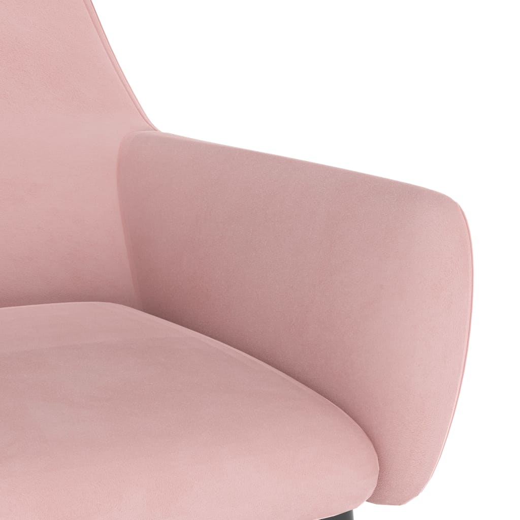 Eetkamerstoelen 4 St Fluweel Roze 4