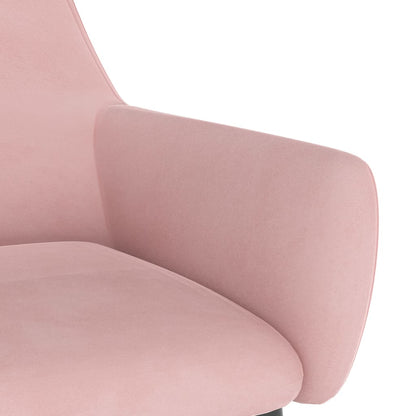 Eetkamerstoelen 4 St Fluweel Roze 4