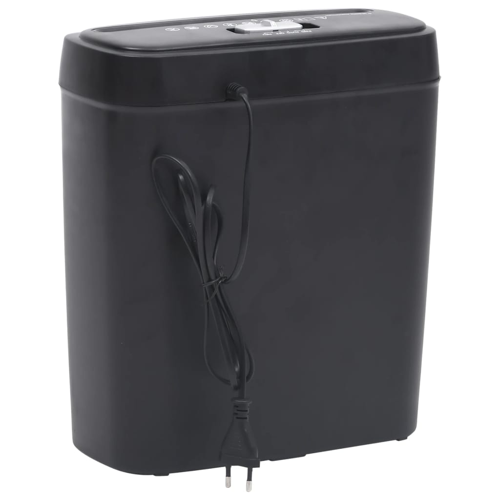 Papierversnipperaar 6 Pagina's Stripcut Zwart