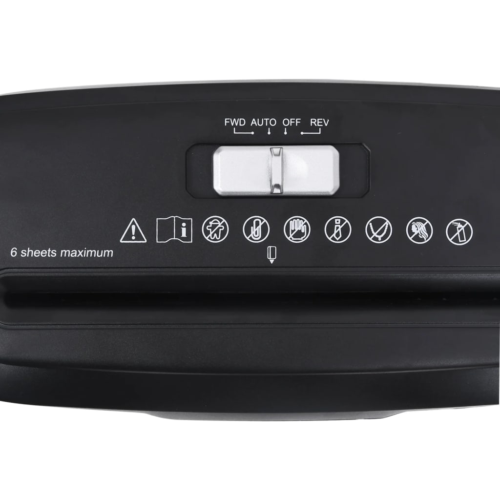 Papierversnipperaar 6 Pagina's Stripcut Zwart