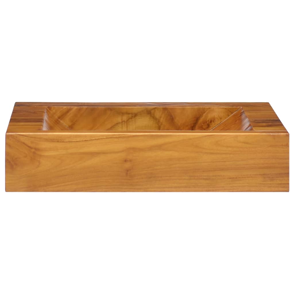 Wastafel 50X35X10 Cm Massief Teakhout