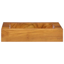 Wastafel 50X35X10 Cm Massief Teakhout