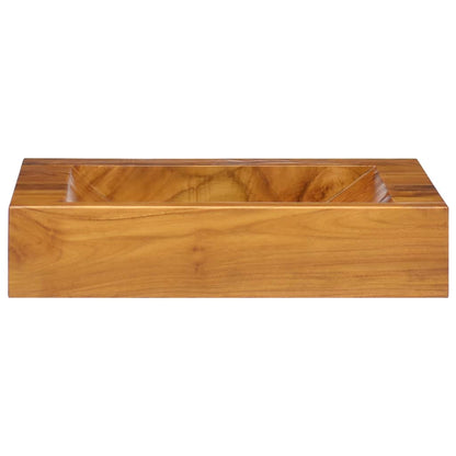 Wastafel 50X35X10 Cm Massief Teakhout