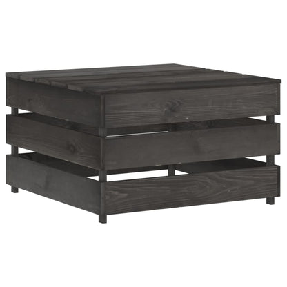 Tuintafels 2 St Pallet Geïmpregneerd Grenenhout Grijs Tafel (2 st)