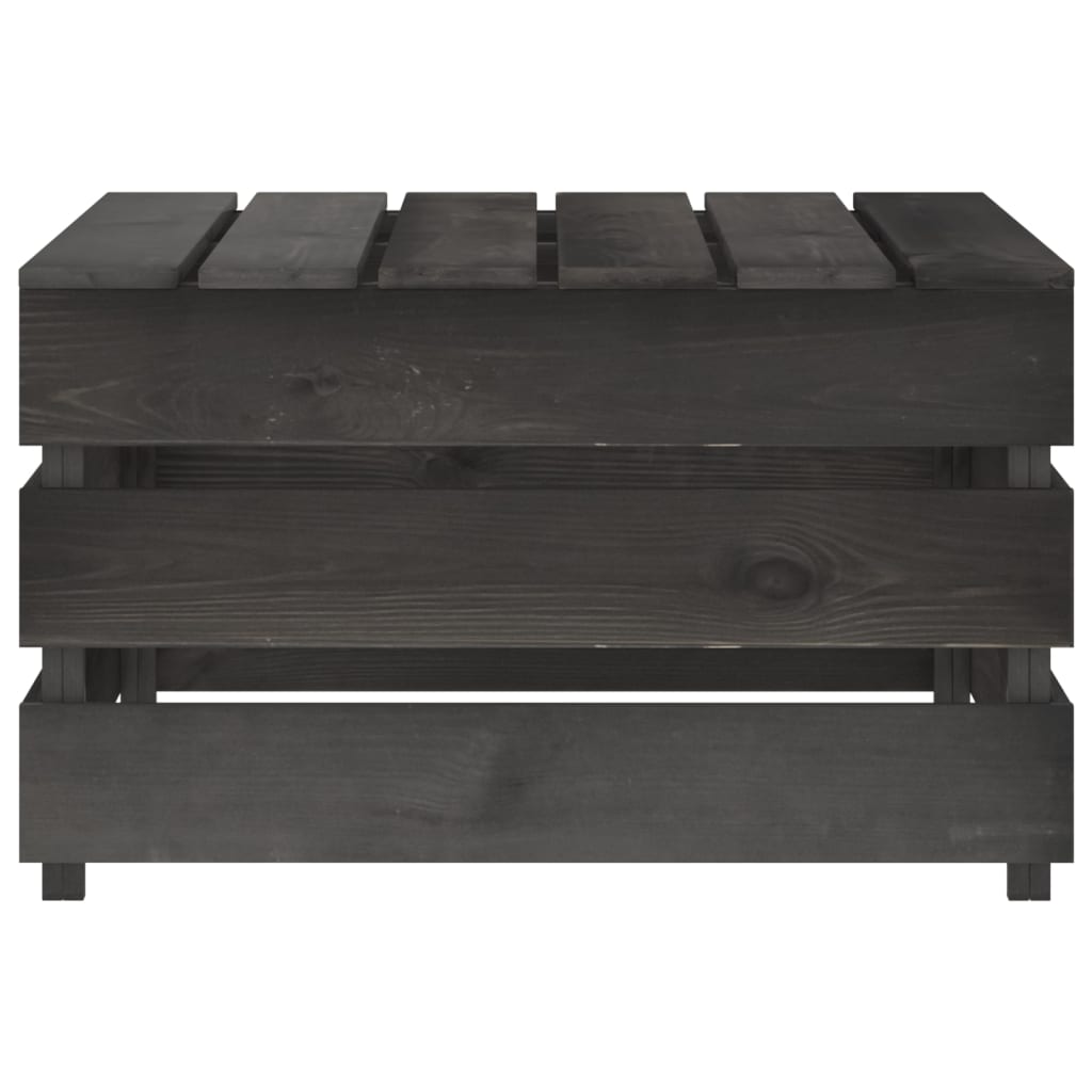 Tuintafels 2 St Pallet Geïmpregneerd Grenenhout Grijs Tafel (2 st)