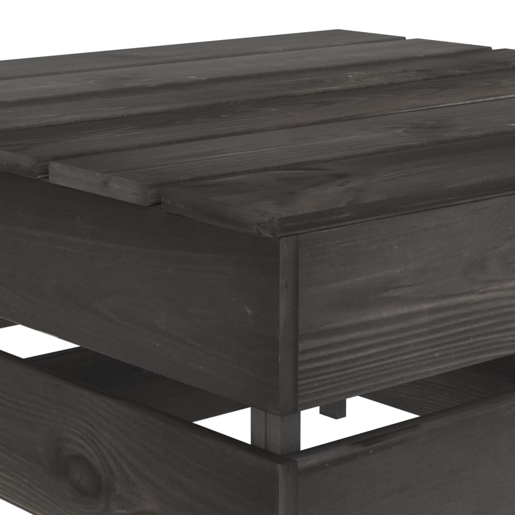 Tuintafels 2 St Pallet Geïmpregneerd Grenenhout Grijs Tafel (2 st)
