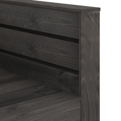 2-Delige Loungeset Pallet Geïmpregneerd Grenenhout Grijs Fauteuil + tafel