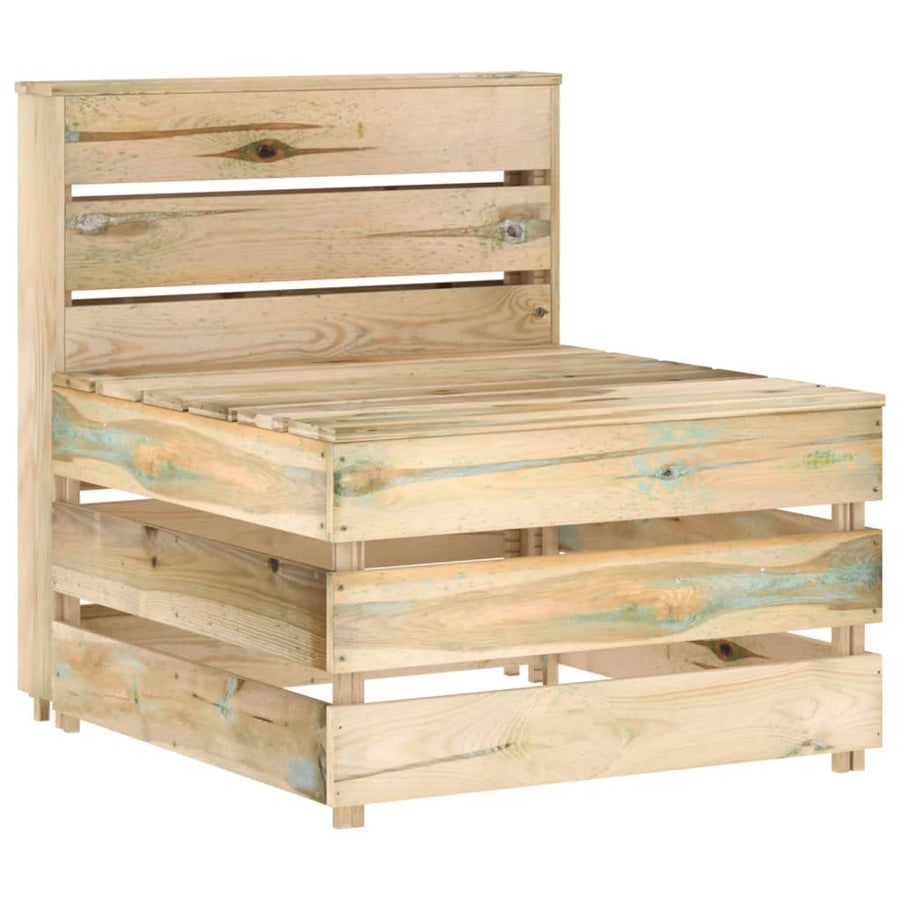 Tuin Pallet Geïmpregneerd Grenenhout Bruin Middenbank