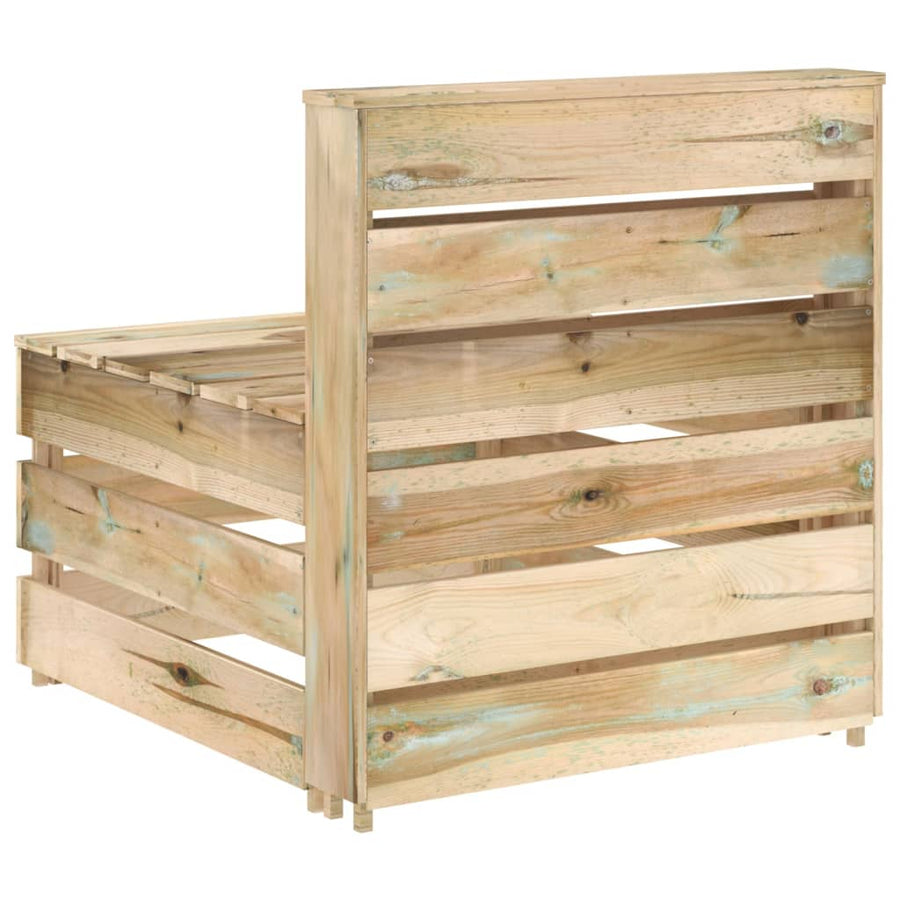 Tuin Pallet Geïmpregneerd Grenenhout Bruin Middenbank