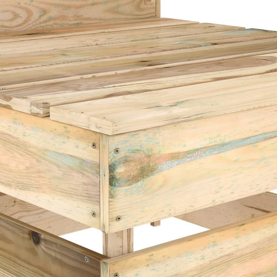 Tuin Pallet Geïmpregneerd Grenenhout Bruin Middenbank