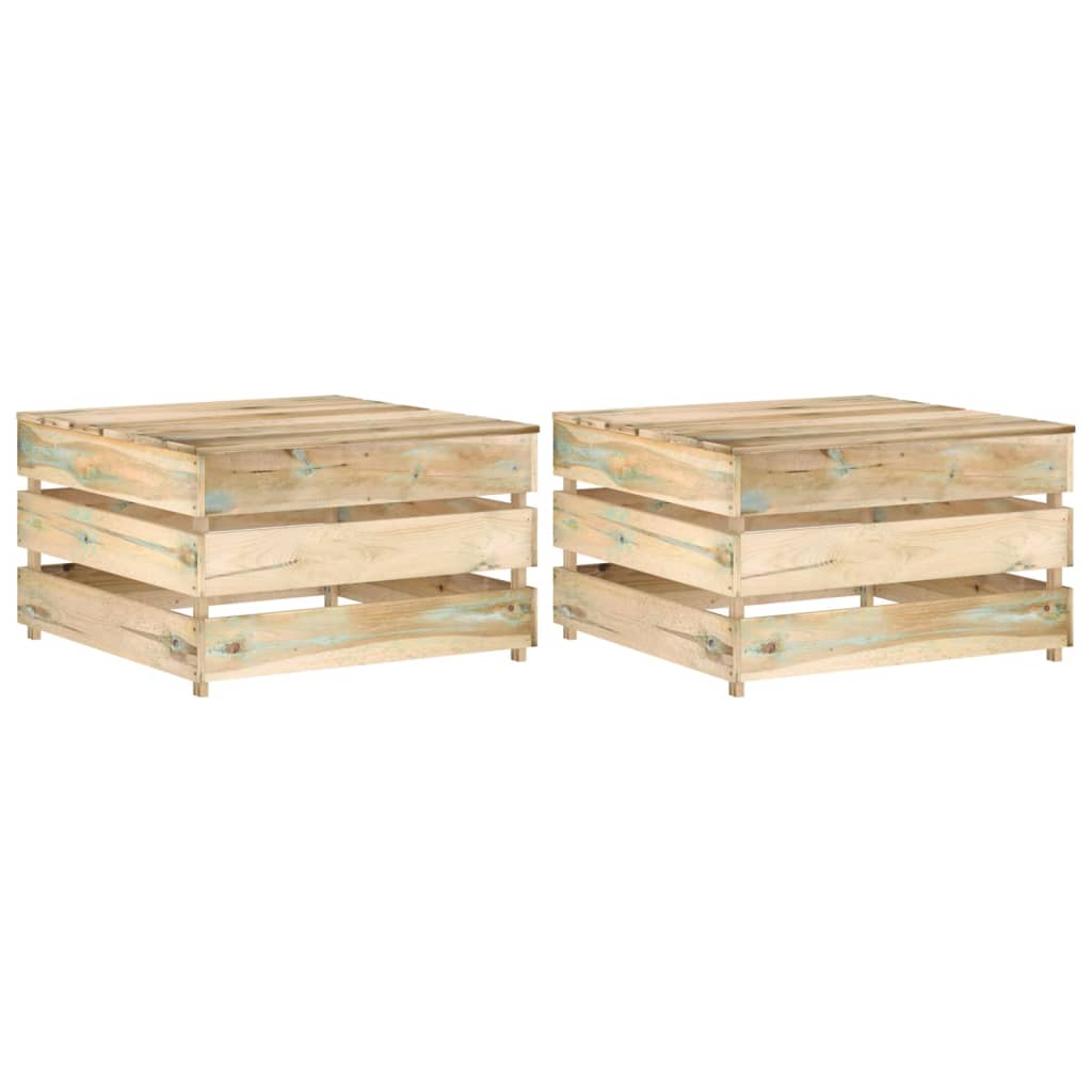 Tuintafels 2 St Pallet Geïmpregneerd Grenenhout Bruin Tafel (2 st)
