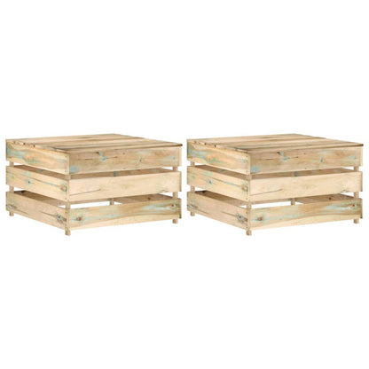 Tuintafels 2 St Pallet Geïmpregneerd Grenenhout Bruin Tafel (2 st)