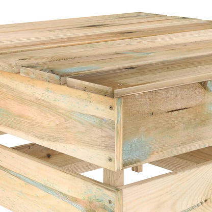 Tuintafels 2 St Pallet Geïmpregneerd Grenenhout Bruin Tafel (2 st)