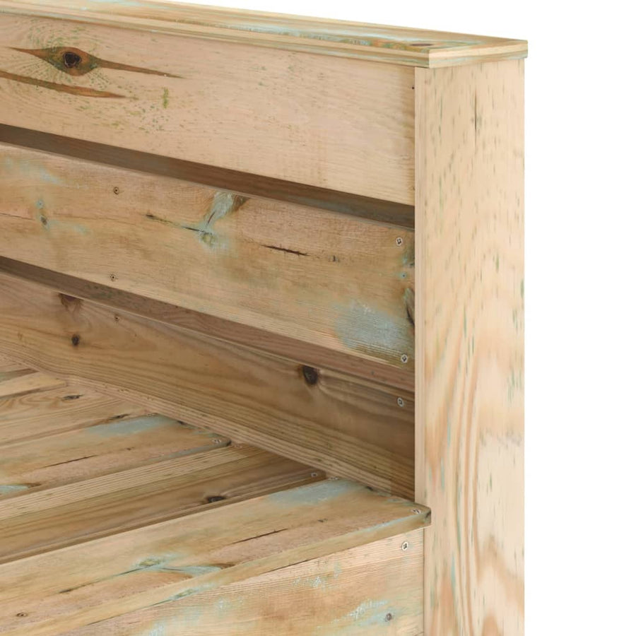 2-Delige Loungeset Pallet Geïmpregneerd Grenenhout Bruin Fauteuil + tafel