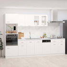 7-piece Lyon Kitchen Cabinet Set treated wood white