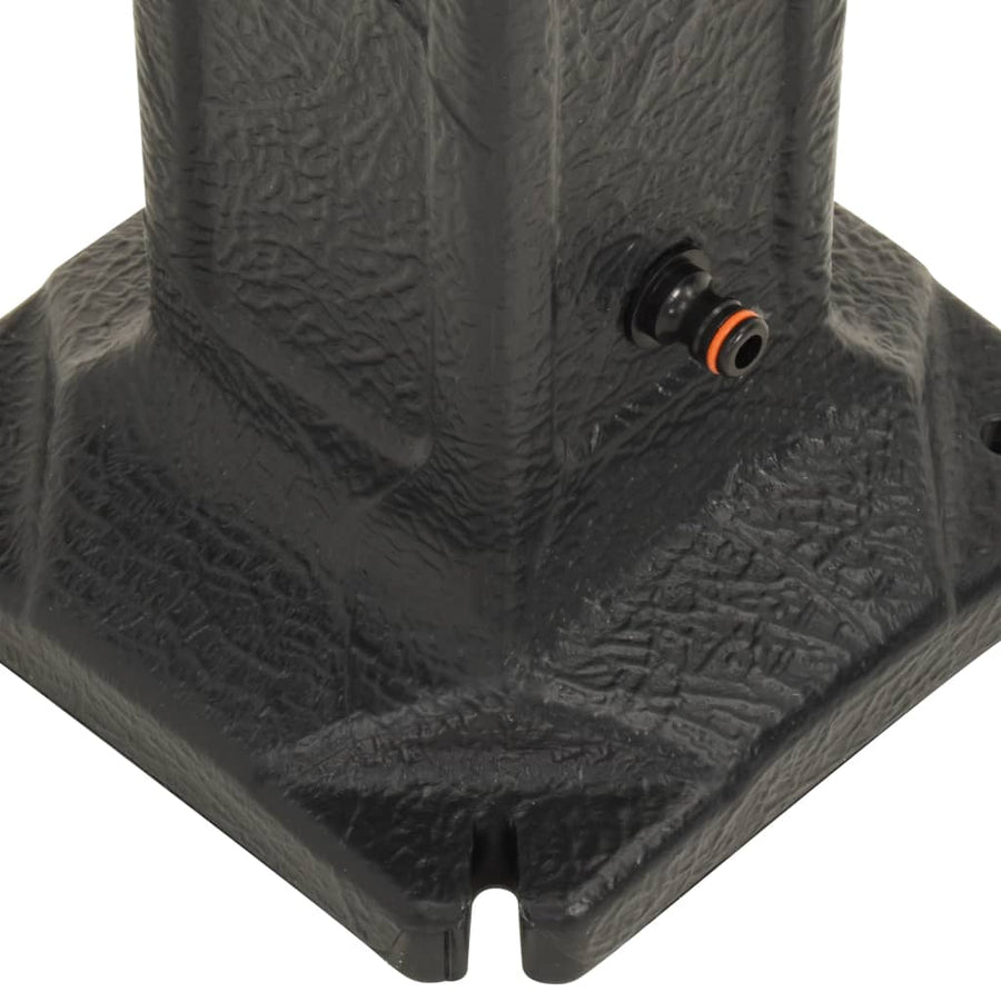 Waterzuil Met Kraan Steen-Look Antracietkleurig