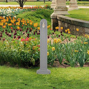 Waterzuil 90 cm steenlook lichtgrijs met kraan