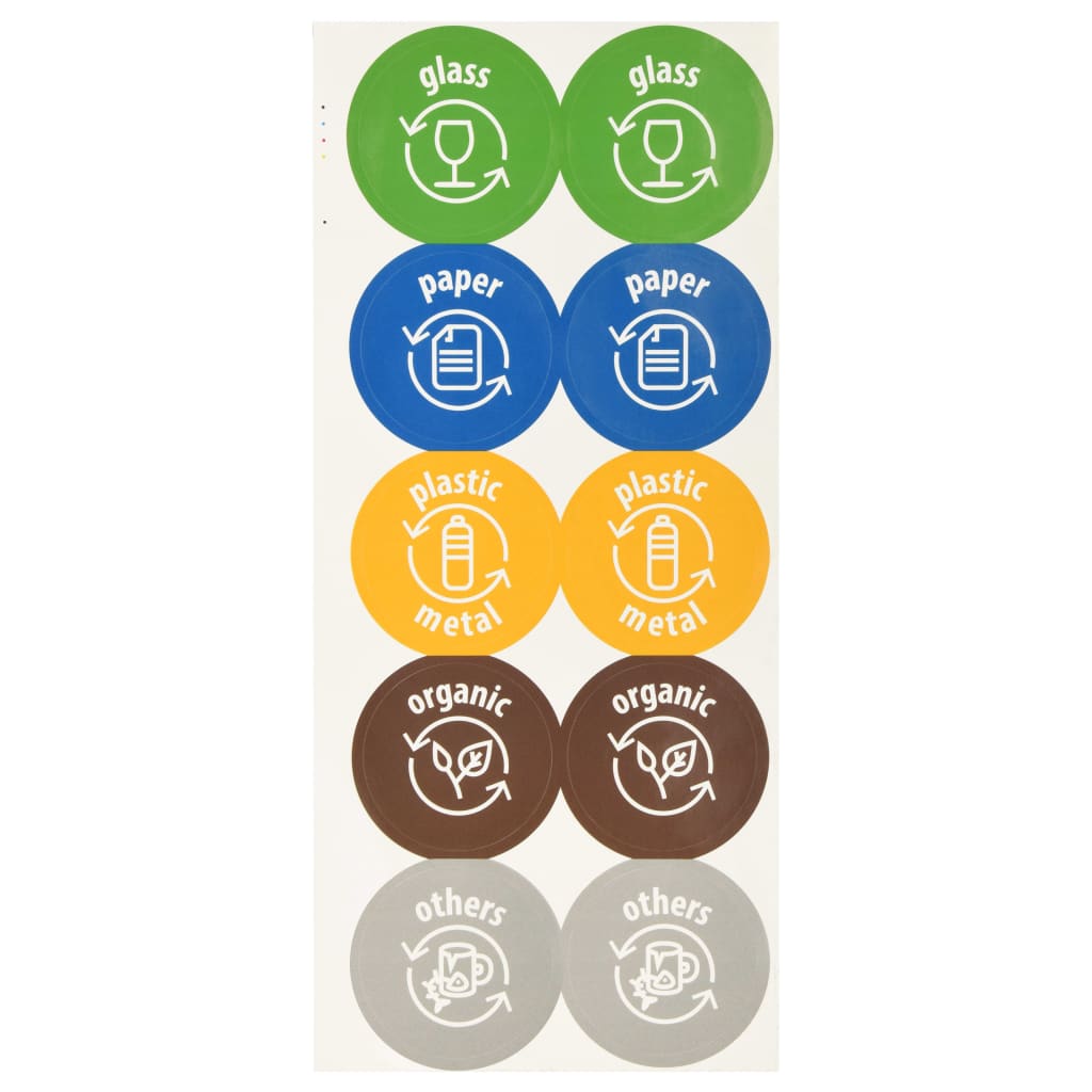 Vuilnisbakken 3 St Stapelbaar 75 L Antracietkleurig