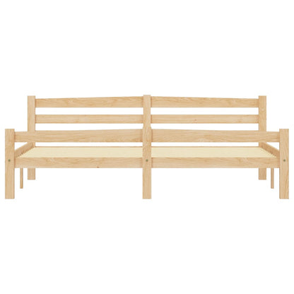 Bedframe massief grenenhout 180x200 cm 180 x 200 cm Lichtbruin