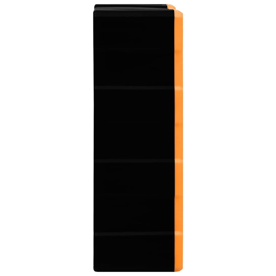 Organiser met 18 medium lades 38x16x47 cm 18 lades Oranje en zwart