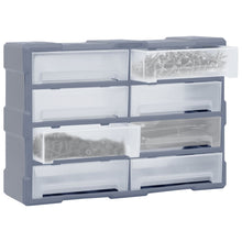 Organiser met 8 grote lades 52x16x37 cm 8 lades Grijs