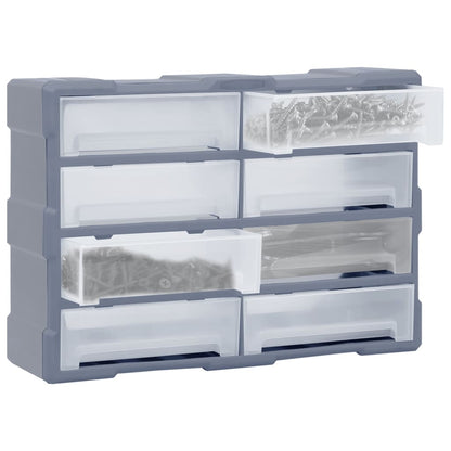 Organiser met 8 grote lades 52x16x37 cm 8 lades Grijs