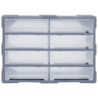 Organiser met 8 grote lades 52x16x37 cm 8 lades Grijs