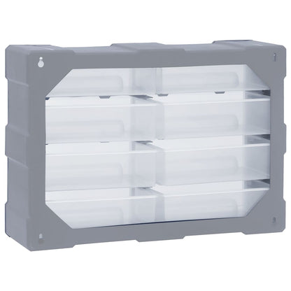 Organiser met 8 grote lades 52x16x37 cm 8 lades Grijs