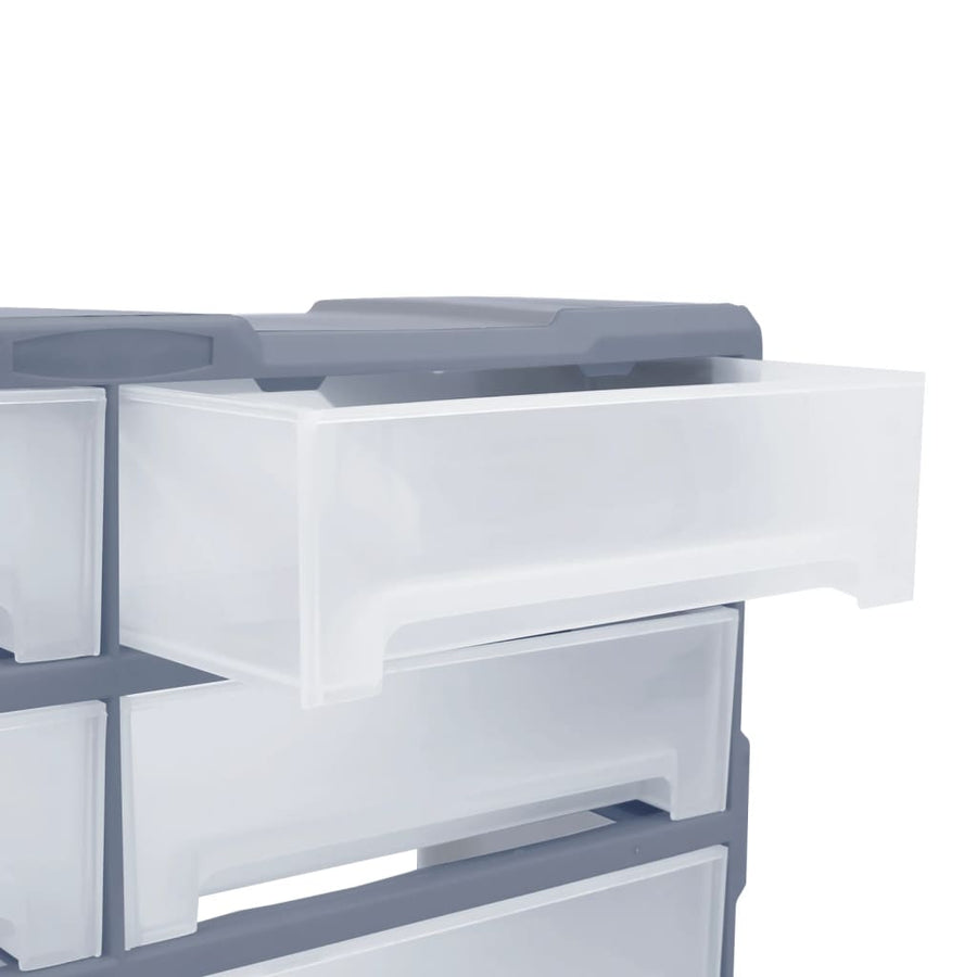 Organiser met 8 grote lades 52x16x37 cm 8 lades Grijs