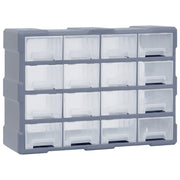Organizer with 16 medium drawers 52x16x37 cm