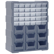 Gereedschapskist 39 lades 38x16x47 cm grijs