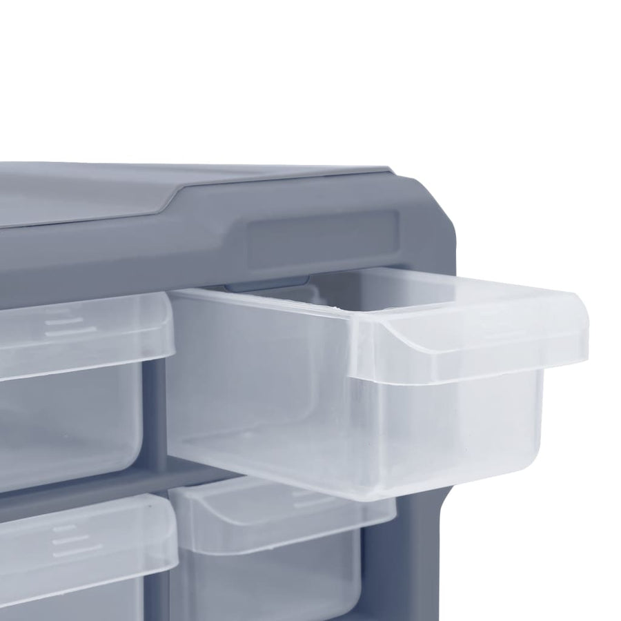 Organiser met 39 lades 38x16x47 cm 30 + 9 lades Grijs