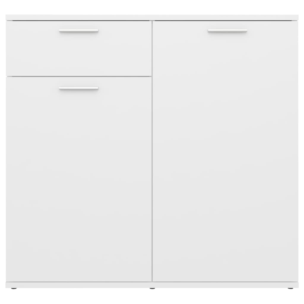 Dressoir Bewerkt Hout 80 x 36 x 75 cm Wit