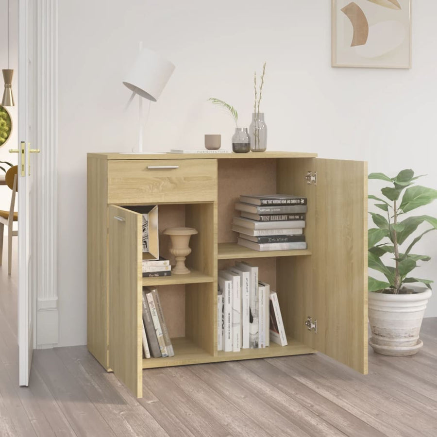 Dressoir Spaanplaat Kleurig 80 x 36 x 75 cm Sonoma eiken