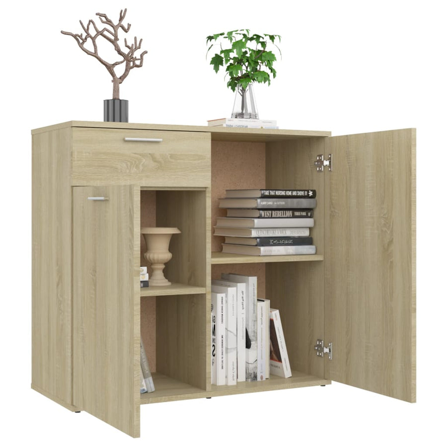 Dressoir Spaanplaat Kleurig 80 x 36 x 75 cm Sonoma eiken