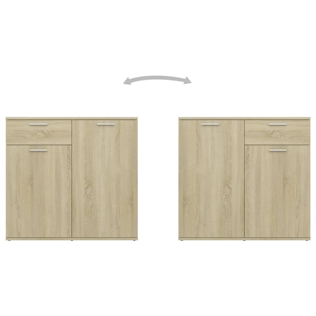 Dressoir Spaanplaat Kleurig 80 x 36 x 75 cm Sonoma eiken