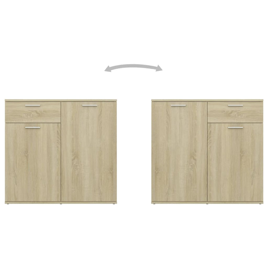 Dressoir Spaanplaat Kleurig 80 x 36 x 75 cm Sonoma eiken