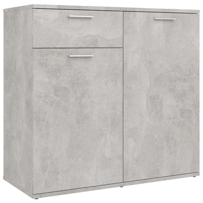 Dressoir Spaanplaat 80 x 36 x 75 cm Betongrijs