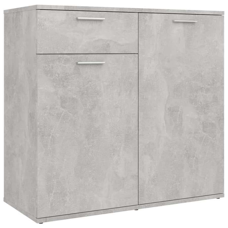 Dressoir Spaanplaat 80 x 36 x 75 cm Betongrijs