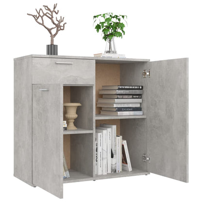 Dressoir Spaanplaat 80 x 36 x 75 cm Betongrijs