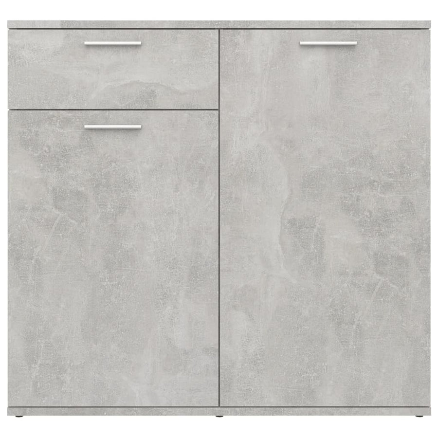 Dressoir Spaanplaat 80 x 36 x 75 cm Betongrijs