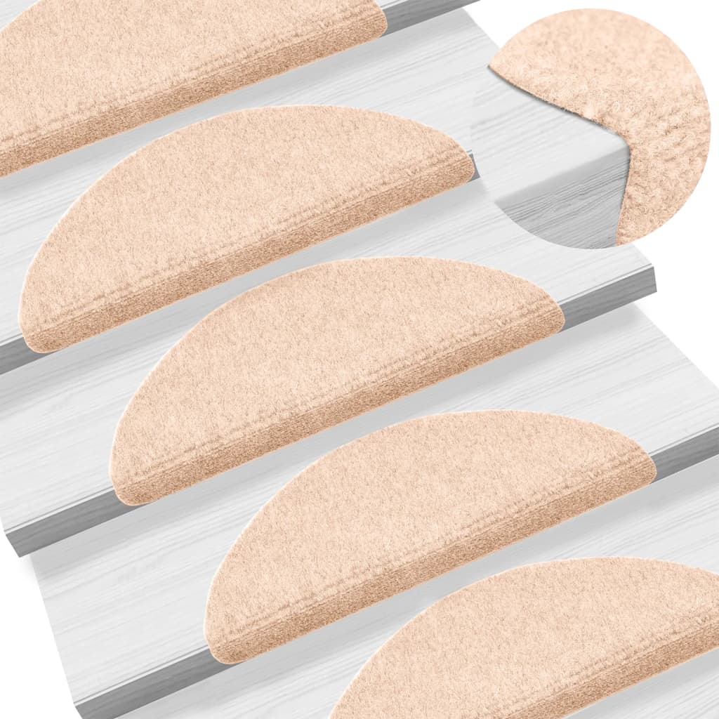 Trapmatten Zelfklevend Naaldvilt Bruin 5 56 x 17 x 3 cm Beige