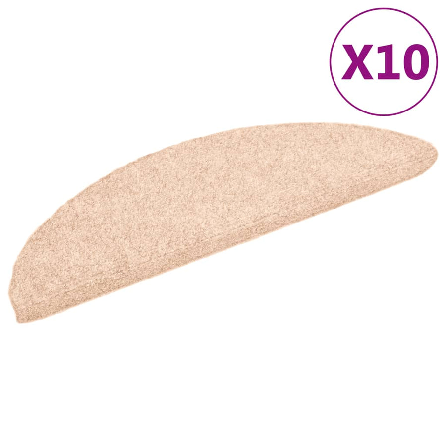 Trapmatten Zelfklevend Naaldvilt Bruin 10 56 x 17 x 3 cm Beige