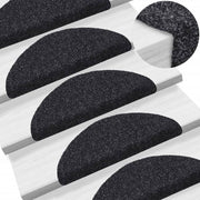Trapmatten zelfklevend 56x17x3 cm zwart 5 stuks