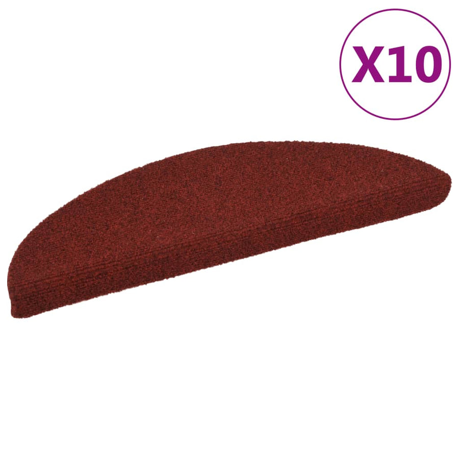 Trapmatten Zelfklevend Naaldvilt 10 56 x 17 x 3 cm Rood